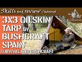 3x3 Oilskin TARP by Bushcraft Spain | JJ.shelter III ⛺️