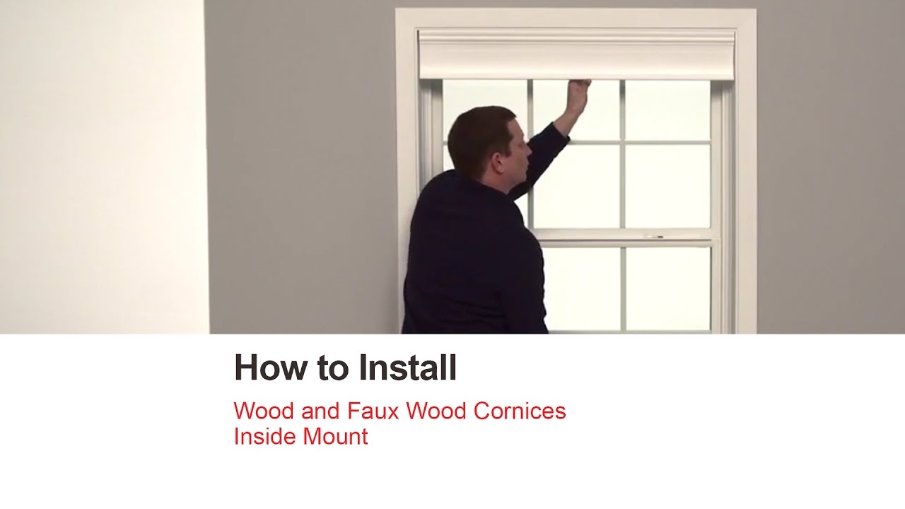 Bali Blinds How To Install Wood And Faux Wood Cornices Inside