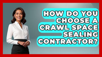 How Do You Choose A Crawl Space Sealing Contractor? - Insects and Invaders