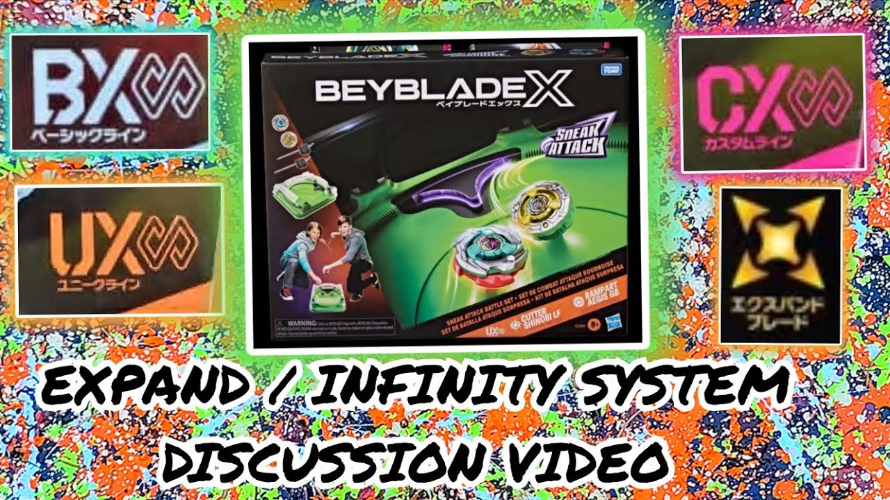 Видеообзор обновлений BEYBLADE X BX, UX, CX EXPAND / INFINITY!