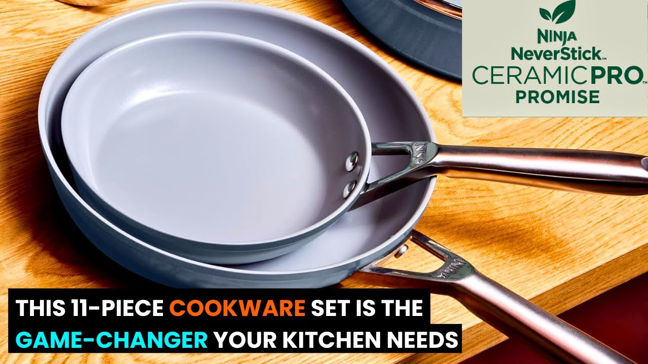 Ninja NeverStick Ceramic Pro 11-Piece Cookware Set: Non-Stick Pots and ...