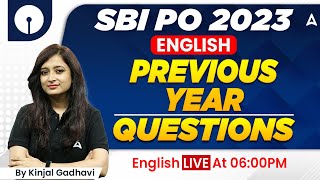 SBI PO 2023 | SBI PO English Previous Year Question | English By Kinjal Gadhavi