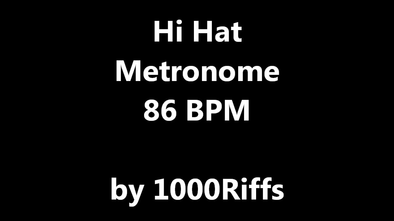metronome 86 bpm