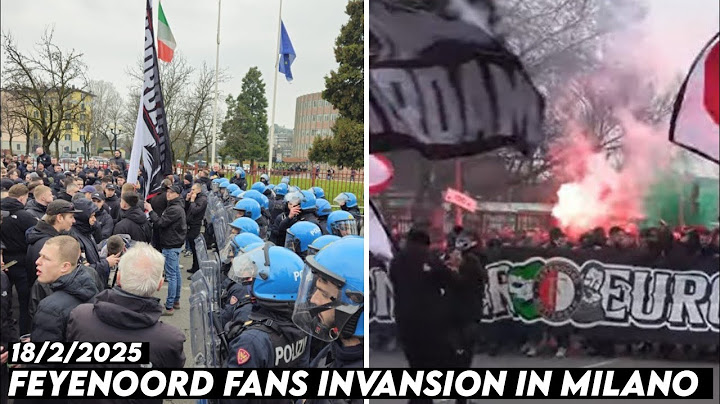 FEYENOORD FANS INVANSION IN MILANO || AC Milan vs Feyenoord Rotterdam 18/2/2025