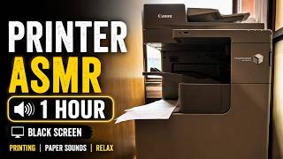 Printer ASMR 1 hour for relaxation / Soothing printer sounds