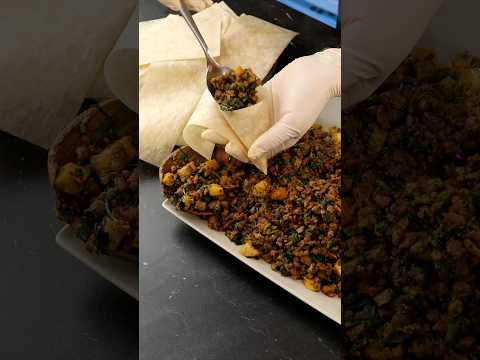 حشوه السمبوسة باللحم المفروم والخضار اكسبلور رمضان يمني