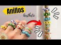 ANILLOS FÁCILES con MOSTACILLAS /CHAQUIRAS / ABALORIOS ✔💍💖| DIY Anillos aesthetic🌟