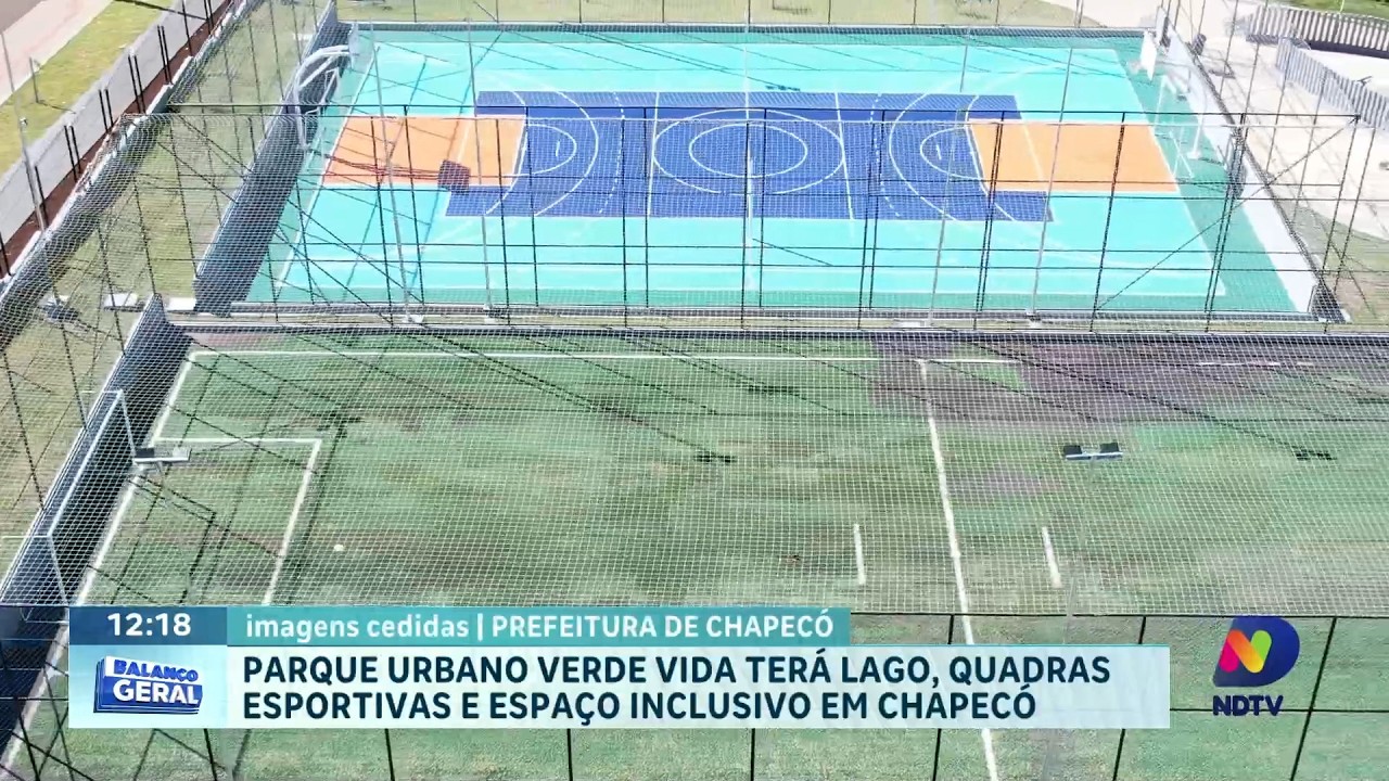 Parque Verde Vida amplia opções de lazer para moradores de Chapecó