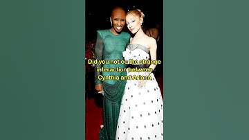 Did you notice the strange interaction between cynthia and ariana#shorts#celebrity#cynthia#ariana