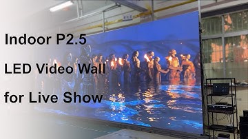 NSE Indoor P2.5 wall-mounted LED Display with Live Show & Audio function