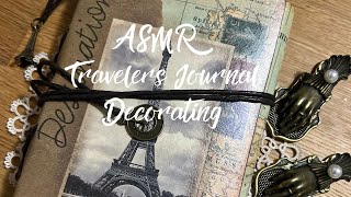 ASMR VINTAGE TRAVEL JOURNAL DECORATING