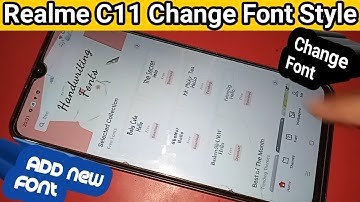 Realme c11 change font style // Add new font