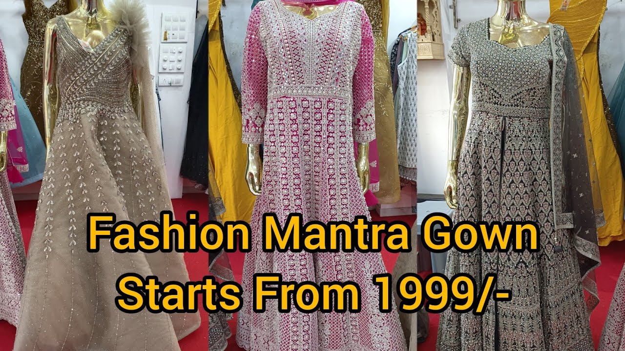 Fashion Mantra  Gown, Crop Top, Readymade Garara Suit, Designer One Pcs Single Available | 1999/-