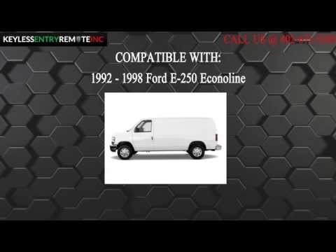 How To Replace Ford E 250 Econoline Key Fob Battery 1992 1993 1994 1995 1996 1997 1998