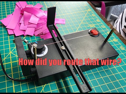 How I routed the Wire on Amazon hot wire Ribbon Cutter...