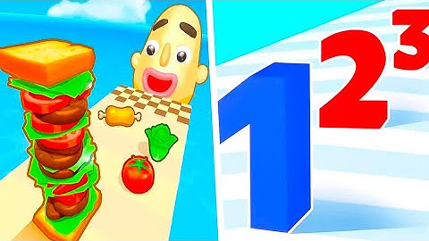 Sandwich Runner | Number Master - All Level Gameplay Android,iOS - New Apk Update BEST VIDEOS GAMES