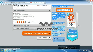 How to download opengl32.dll
