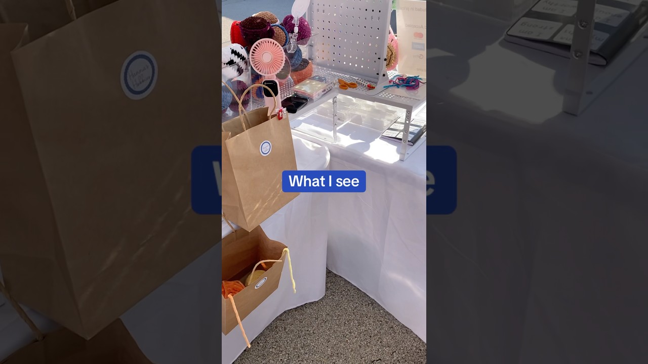 Ever wondered what my view is at crochet markets?