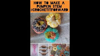 How to Make a Pumpkin Stem | Knitting Loom | Pumpkin | youtubeshorts crochetitforward shortvideo
