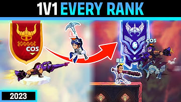 1v1 Against Every Rank In Brawlhalla!