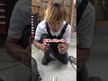 お父さんにパンク修理してもらった