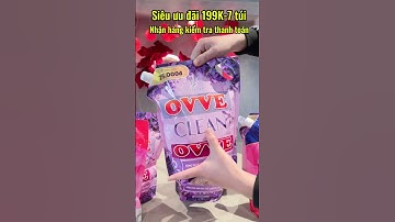 Siêu ưu đãi 199K-7 túi nước giặt công nghệ Thái Lan #TVT