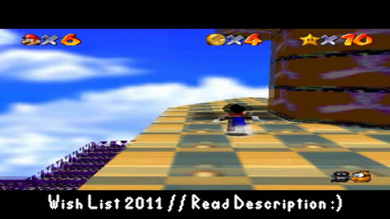 // Super Mario 64 GameShark Cheat Fun. 3 // {Wish List 2011 ♥} YouTube