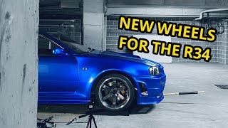 NEW WHEELS FOR THE R34 !!