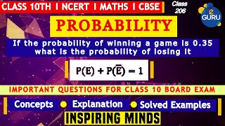 Class 10 Maths Chapter 15 Probability | Simple Problems on Finding the Probability Trick/Concept