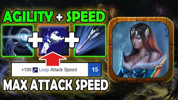 Agility + Attack Speed = MAX ATTACK SPEED [IMBALANCED] Ability Draft Dota 2
