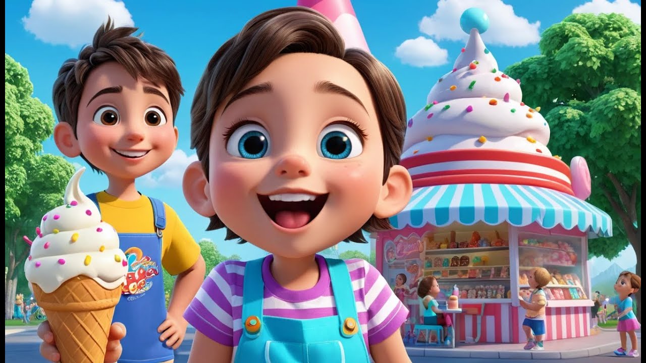 The Ice Cream Bridge Melts Away | Sweet Adventure Song for Kids | Fun Ice Cream Rhyme