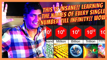 THIS VIDEO BLEW MY MIND!!! - NAME OF EVERY NUMBER TO INFINITY REACTION!! COMPARISION BY WATCH DATA!!