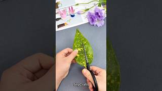 How to make DIY Leaf Mini Bouquet 🌿#DIYCraft #LeafBouquet #NatureCraft #AestheticDIY #EasyCrafts