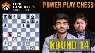 Hikaru Nakamura vs Dommaraju Gukesh | FIDE Candidates 2024 | Round 14