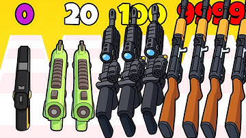 Gun Up 2048 Gameplay Walkthrough Levels 1-11 Shooter Game (Android,iOS)