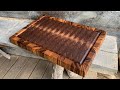 Walnut and Zebrawood End Grain Cutting Board **Functional ART  4K