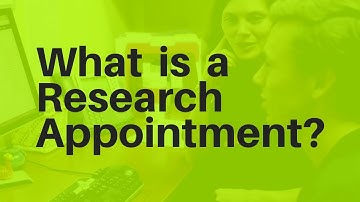 What is a research appointment?