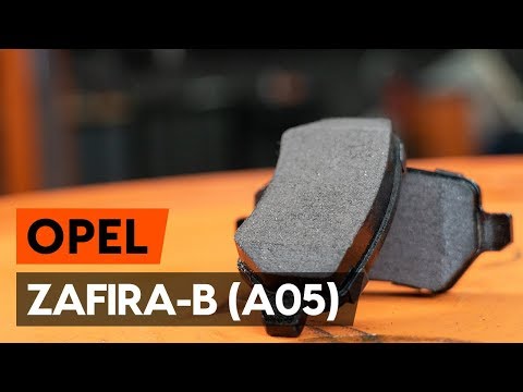 Hoe een remblokken achteraan vervangen op een OPEL ZAFIRA-B 2 (A05) [AUTODOC-TUTORIAL]