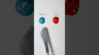 I Mixed Aqua Into Red and Created PURE MAGIC ✨#colormixing #shorts