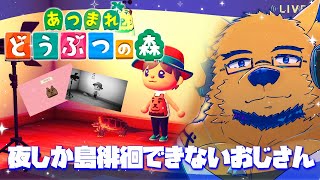 【あつまれ どうぶつの森】なんかオマエのあつ森配信一生夜だな。いつちょうちょ見れるの？ #3【ケモV】