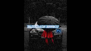 Create realistic rain Effect in Photoshop 🌧️ #shorts #editing