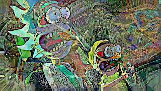 Rick and Morty deep dream neural style transfer art + Moonmen song *slofi*