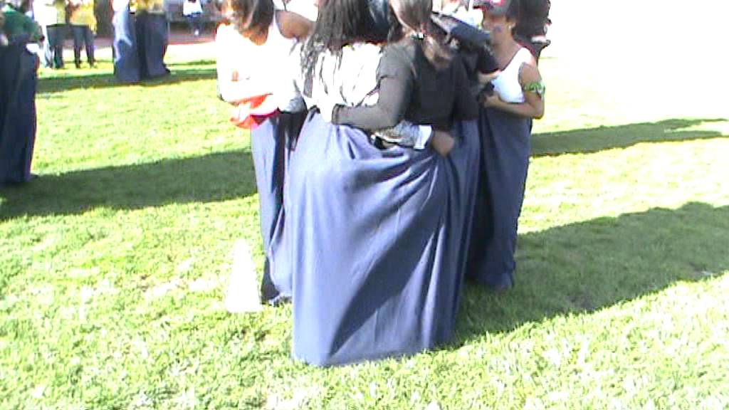 giant sack racing with adventure works youtube