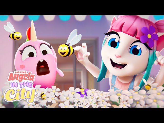 Rescuing the Bee 🐝 Talking Angela: In the City (Episode 6) class=