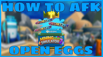 How to Open Eggs While AFK in Mining Simulator 2! (Roblox)