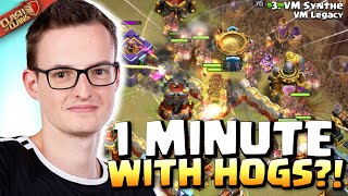 Synthé goes CRAZY with FASTEST Hog Triple EVER vs Tribe Gaming! Clash of Clans
