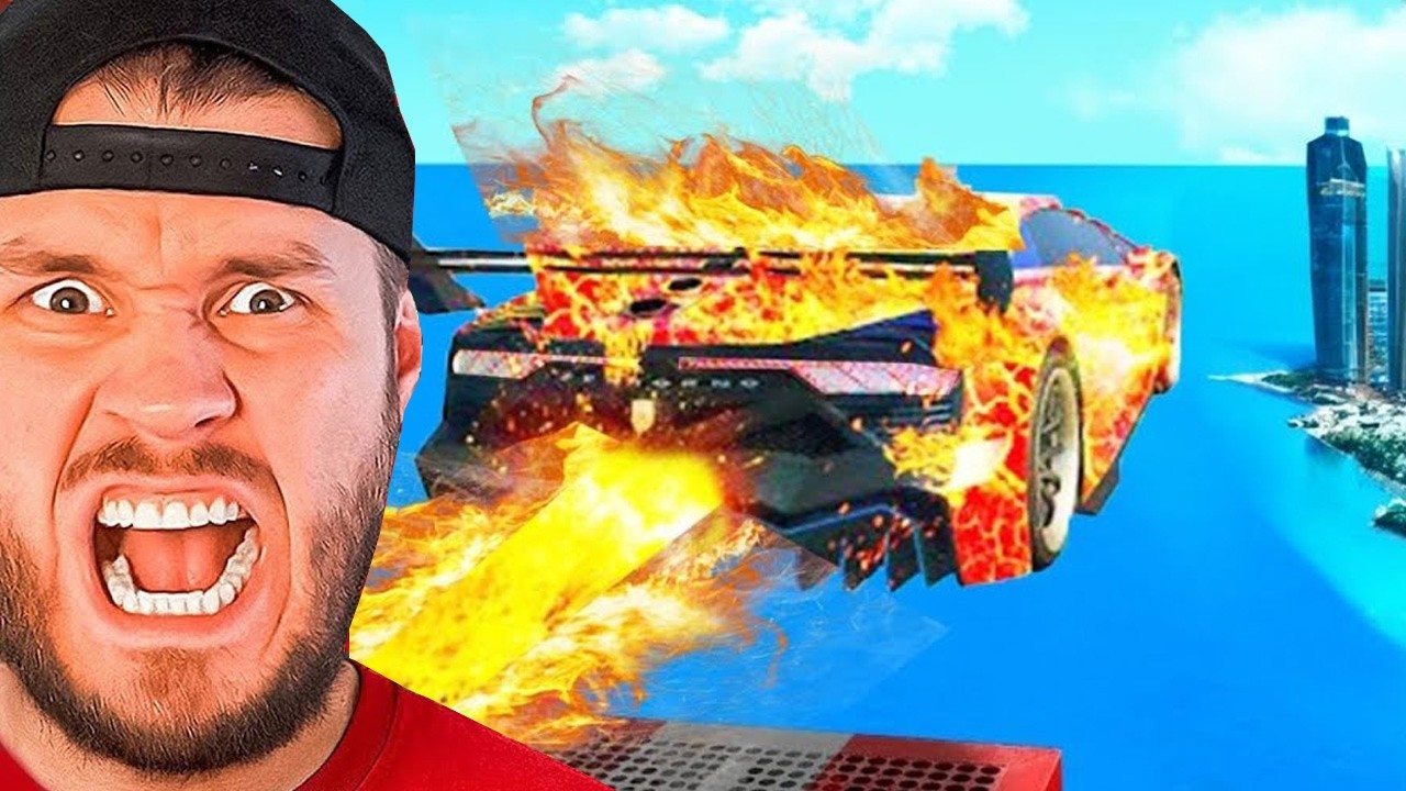 Mit einem 5.000 Km/h ÜBER die GTA 5 KARTE SPRINGEN?!