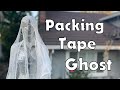 How to Make a DIY Packing Tape Ghost for Yard Halloween Decorations