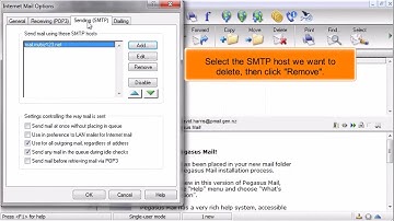 Pegasus Mail: How to Delete an Email Account