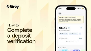 How to complete a deposit verification.